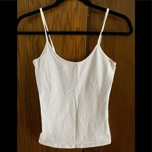 Terranova white stretchy spaghetti strap tank top, great condition, size Small